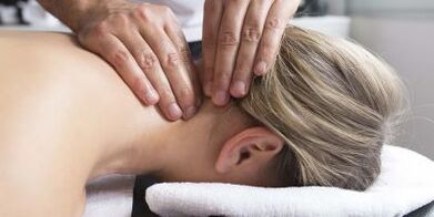 nekmassage voor cervicale osteochondrose
